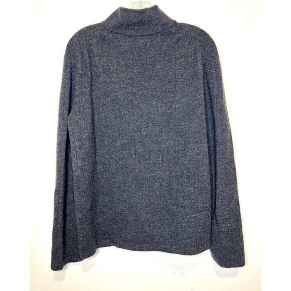 Banana Republic Men’s Gray‎ 1/2 Zip Pullover Mock Neck Merino Wool Sweater XL - Picture 2 of 6